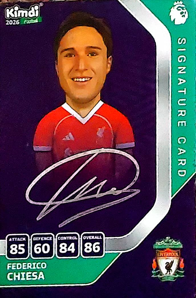 کارت کیمدیFEDERICO CHIESA  با امضا